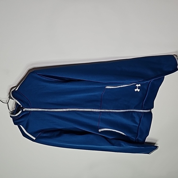 Under Armour blue medium zip up athletic hoodie - Picture 2 of 6